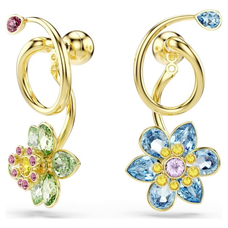 Swarovski 5709025 swarovski fashion piece - idyllia orecchino a buco bl/gr mul/gos nuovo in scatola originale