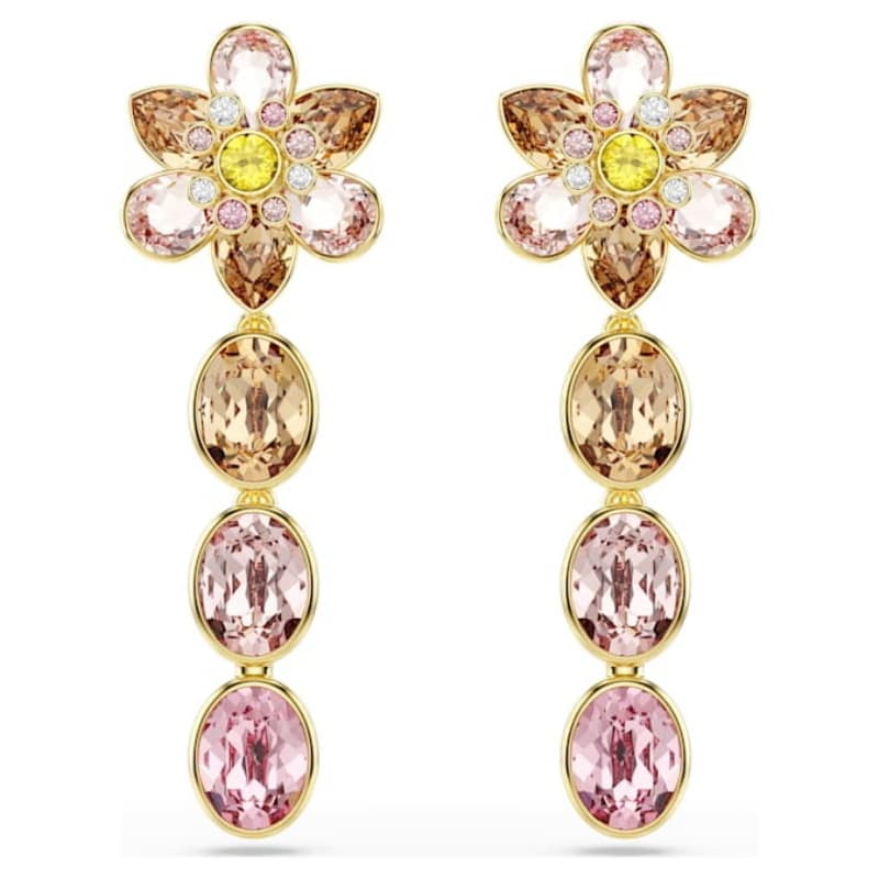 Swarovski 5732381 swarovski fashion piece - idyllia orecchino a buco oval mul/gos nuovo in scatola originale
