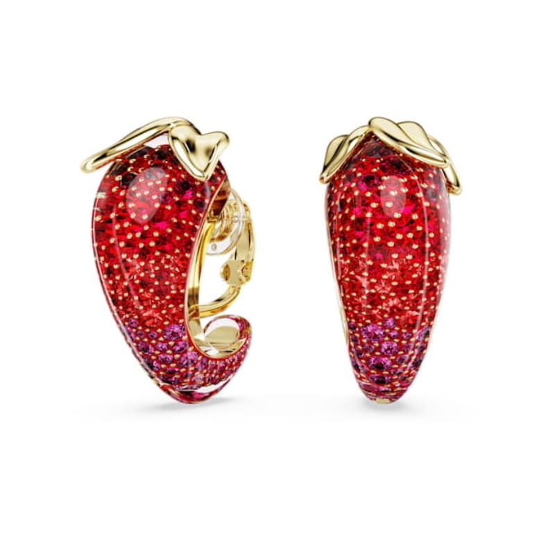 Swarovski 5751416 swarovski fashion piece - idyllia orecchino a clip red/gos nuovo in scatola originale
