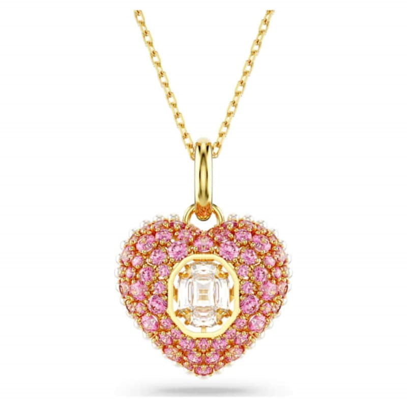 Swarovski 5680784 collana / set swarovski - pend hrt pin/gos nuovo in scatola originale