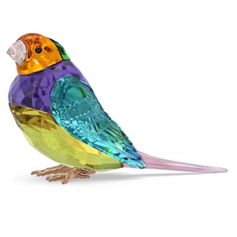 Swarovski 5689266 swarovski fashion piece - idyllia scs gouldian finch, small nuovo in scatola originale