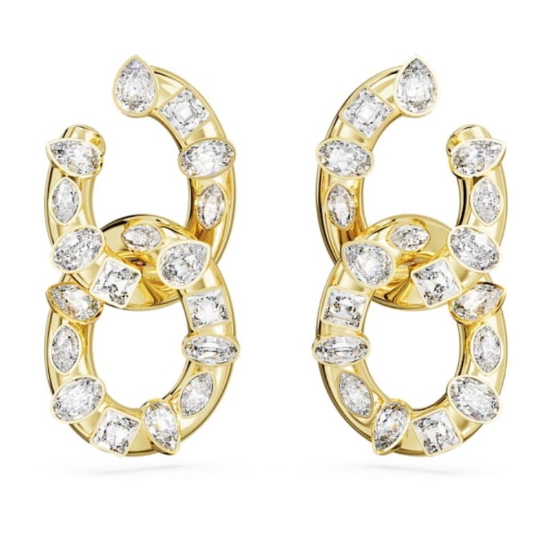 Swarovski 5663263 swarovski fashion piece - imber orecchino a buco whi/gos nuovo in scatola originale