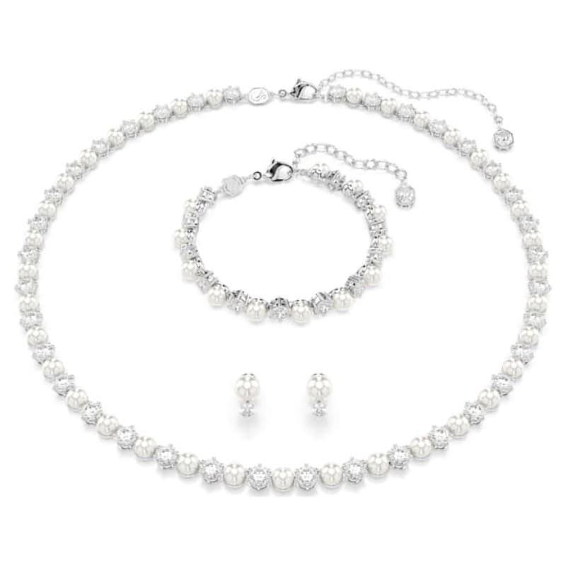 Swarovski 5742040 collana / set swarovski - set white/rhs nuovo in scatola originale