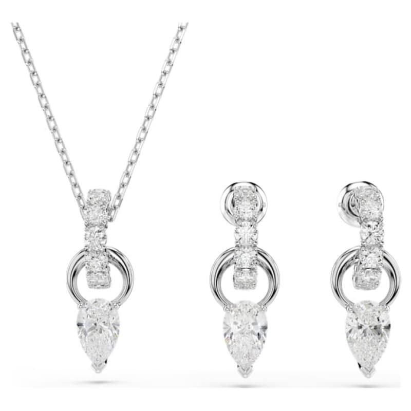 Swarovski 5723197 collana / set swarovski - set whi/rhs nuovo in scatola originale