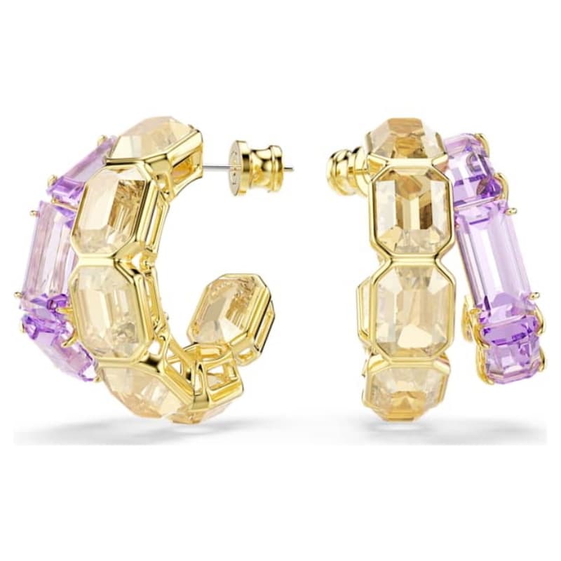 Swarovski 5725757 swarovski fashion piece - millenia orecchino a buco hoop lcto/gos nuovo in scatola originale