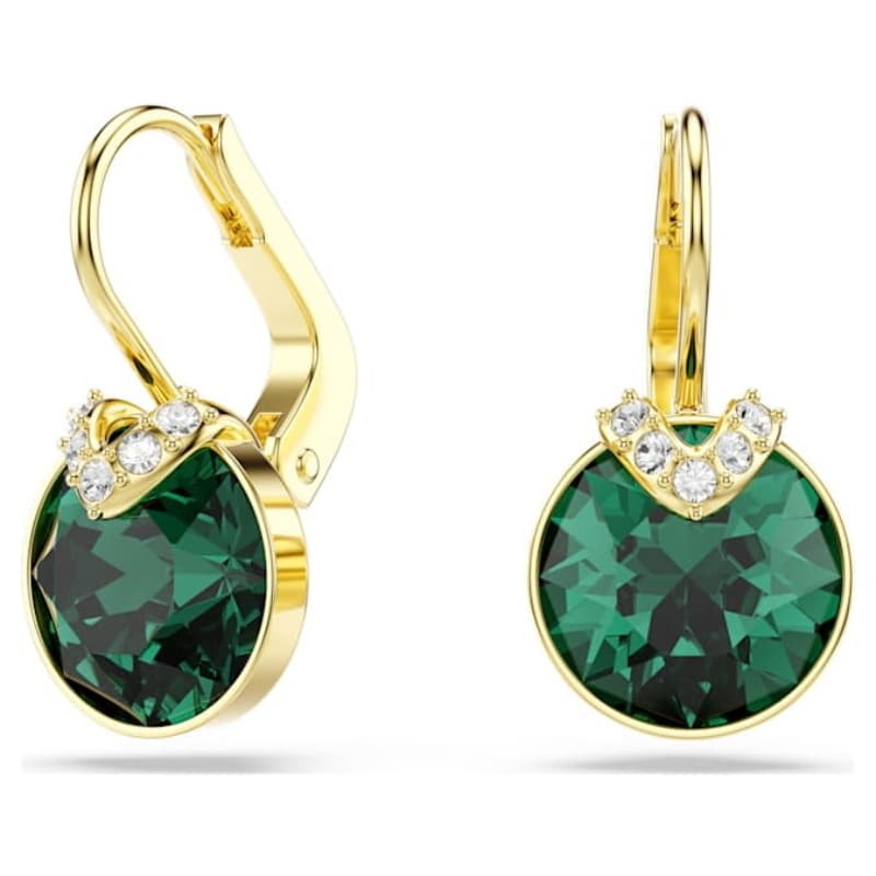 Swarovski 5735389 swarovski fashion piece - mp bella orecchino a buco drop emer/gos nuovo in scatola originale