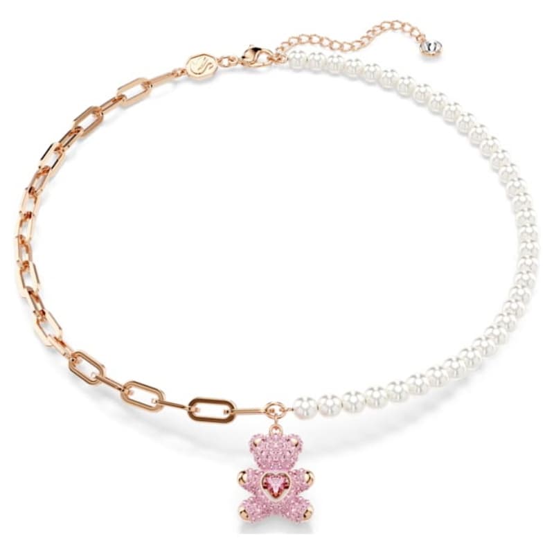 Swarovski 5669166 collana / set swarovski - pend hrt bear lros/ros nuovo in scatola originale