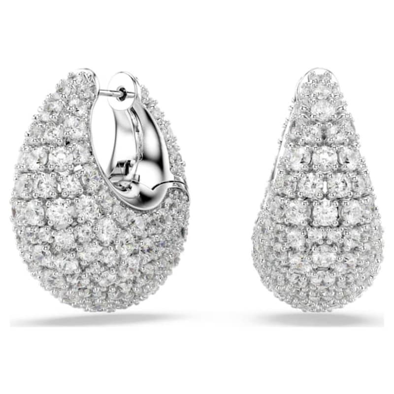 Swarovski 5732281 swarovski fashion piece - sublima orecchino a buco l white/rhs nuovo in scatola originale