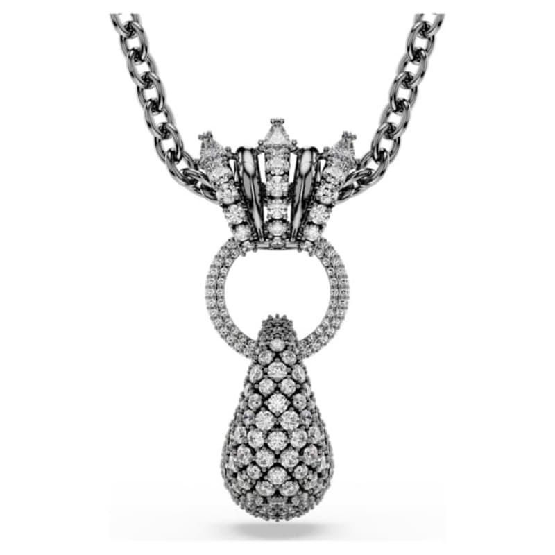 Swarovski 5735224 collana / set swarovski - pend white/rus nuovo in scatola originale