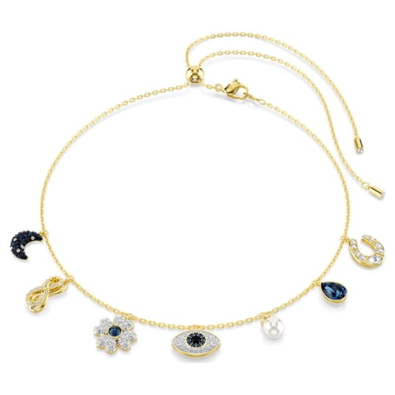 Swarovski 5692164 swarovski fashion piece - symbolica girogola blu/gos nuovo in scatola originale