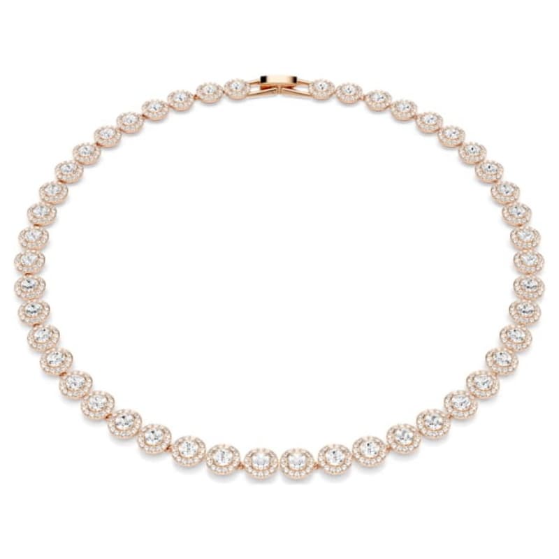 Swarovski 5367845 collana / set swarovski - collana rnd cry/ros nuovo in scatola originale