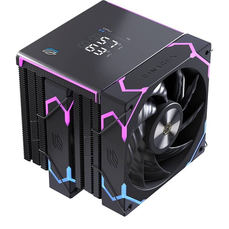 Einarex dissipatore aria glide g300 rgb bk lga 1150>1851 amd am4>am5 display