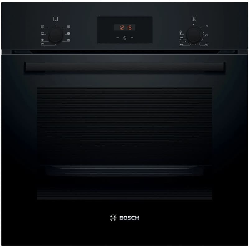Bosch forno incasso statico ventilato 60cm nero hbf133ba1