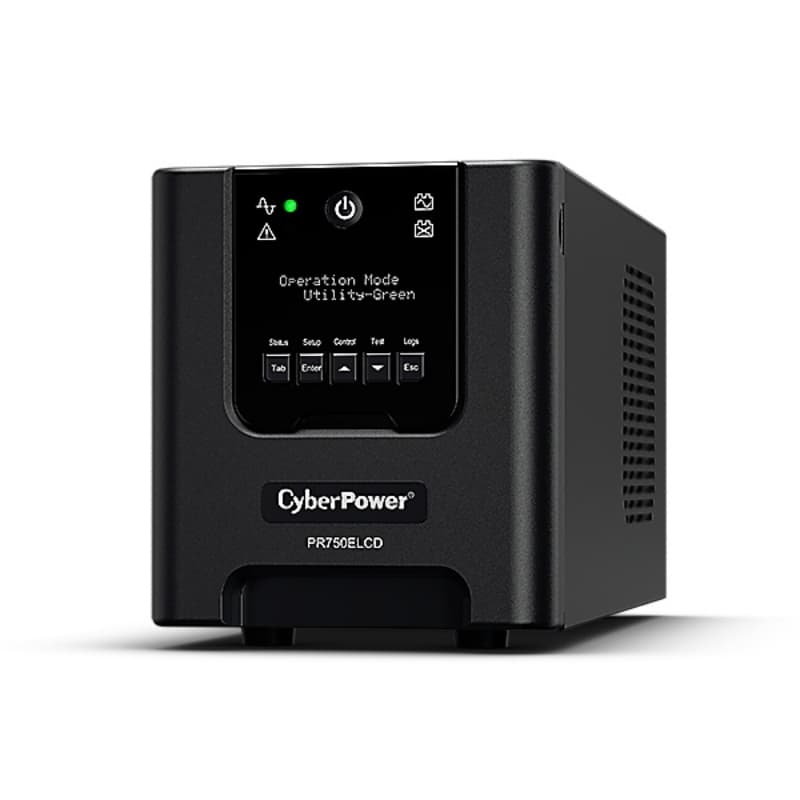 Cyberpower pr750elcd ups line interactive 750va/675w 6*iec