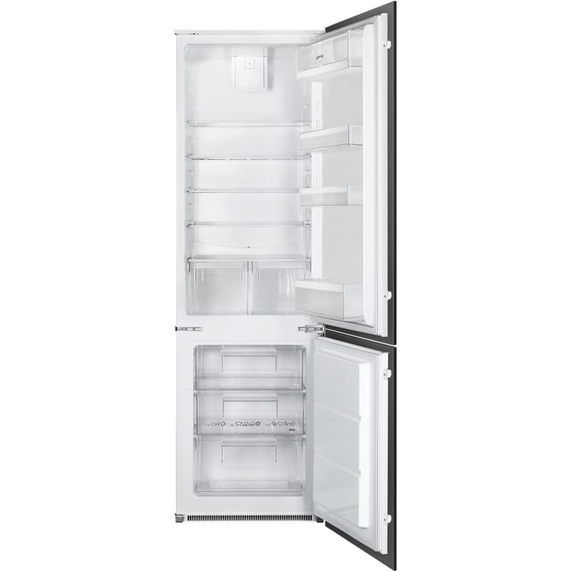 Smeg frigo incasso combinato ventilato no frost 269lt e bianco c41721e
