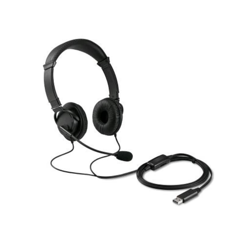 Kensington hi-fi cuffie con microfono e comando volume sul cavo 1 x usb nero
