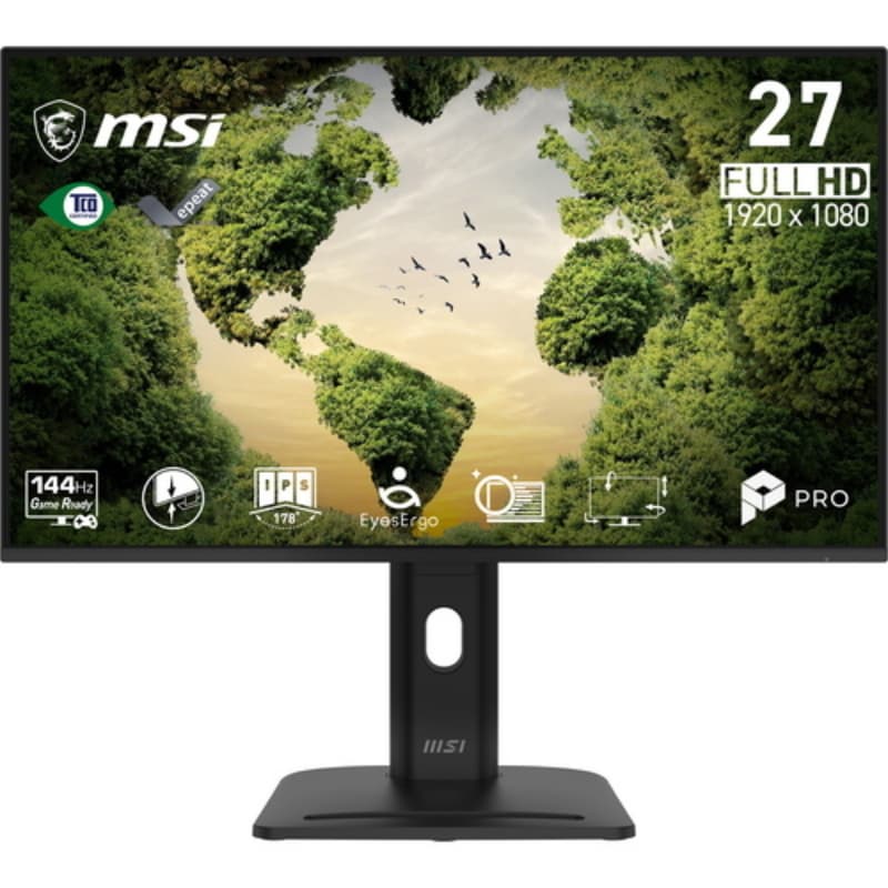 Msi monitor curvo 27 led ips fhd 16:9 144hz 1ms, hdmi/dp/vga, pivot, multimediale, certificazione epeat/tco