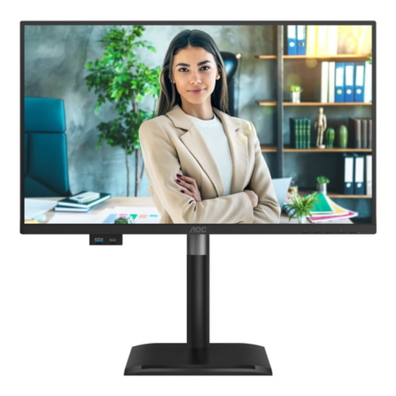 Aoc monitor 23,8 led ips fhd 16:9 4ms 120hz, reg altezza, dp/hdmi, multimediale