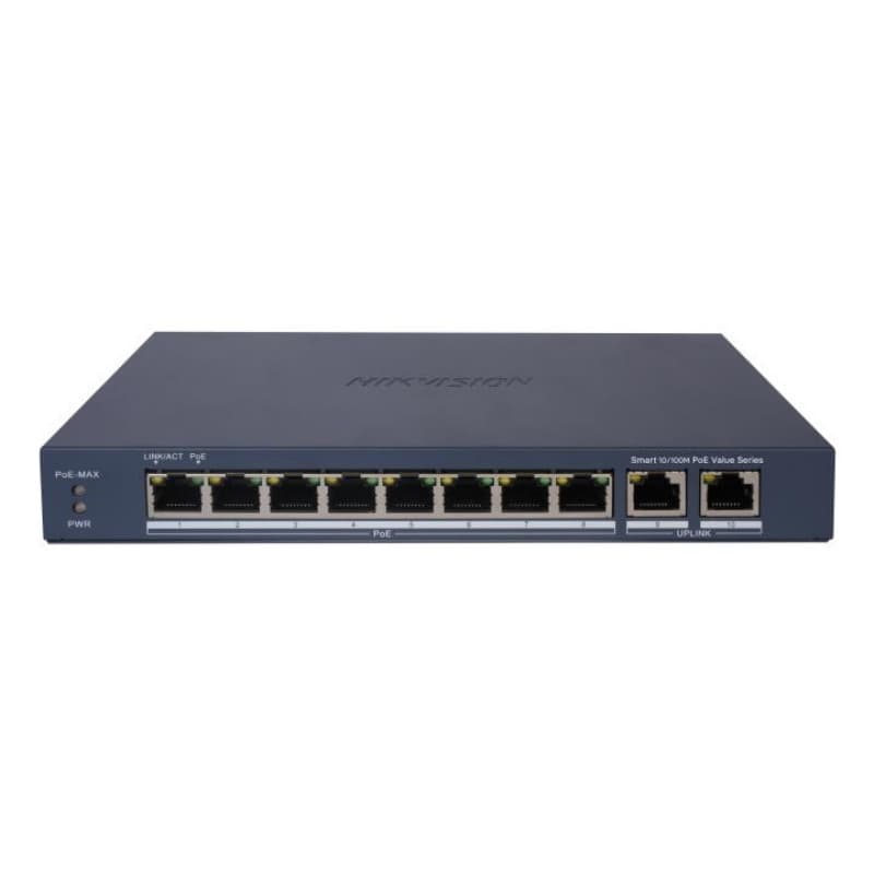 Hikvision switch smart managed poe 10/100 8 poe ports