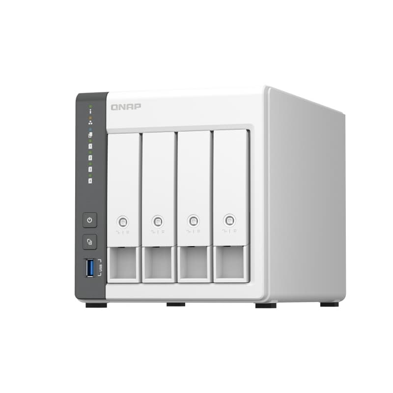 Qnap nas tower 4bay arm 4core 2.0ghz 2xsata 6gb/s 3.5/2.5 4gb ram 1x2.5gbe 1x1gbe, 2xusb2.0 1xusb3