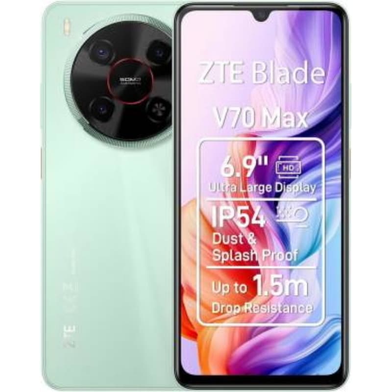 Zte blade v70 max 4+128gb 6.9 4g lake green eu