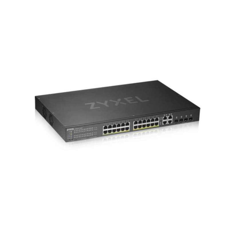 Zyxel switch managed 24 porte gigabit poe + 4 uplink