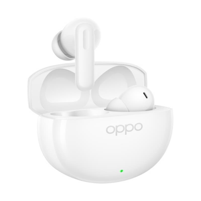 Oppo enco air 5 auricolari tws bluetooth 6.1 cancellazione del rumore 52 db driver 12mm ip55 silky white