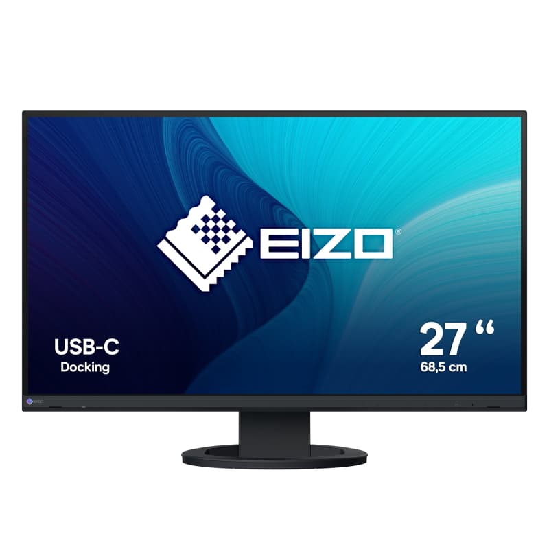 Eizo monitor 27 led ips 16:9 qhd 350 cdm, pivot, usb-c, dp/hdmi, flexscan, gar 7 anni