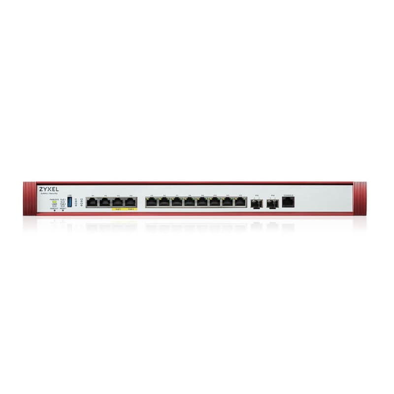 Zyxel firewall cons. 1000 utenti, banda fino a 15gb, 2p10gpoe+2p2,5gb+8pgb+2psfp+, lan/wan, rack