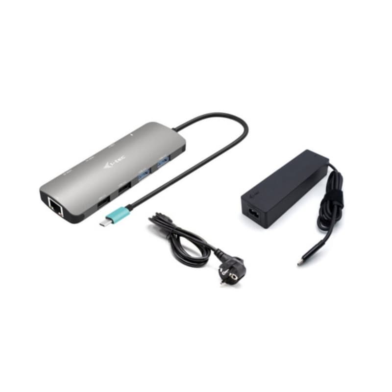 I-tec usb-c metal nano 2x hdmi docking station, pd 100w + charger 100w