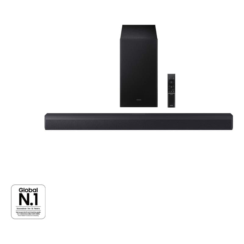 Soundbar samsung 2,1 hw-b450f/zf soundbar + sub wifi 220w