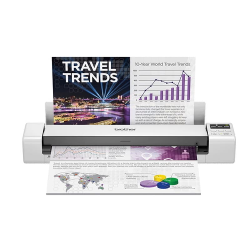 Brother scanner documentale portatile ds-940dw, a4, fronte/retro, wifi, batt integrata