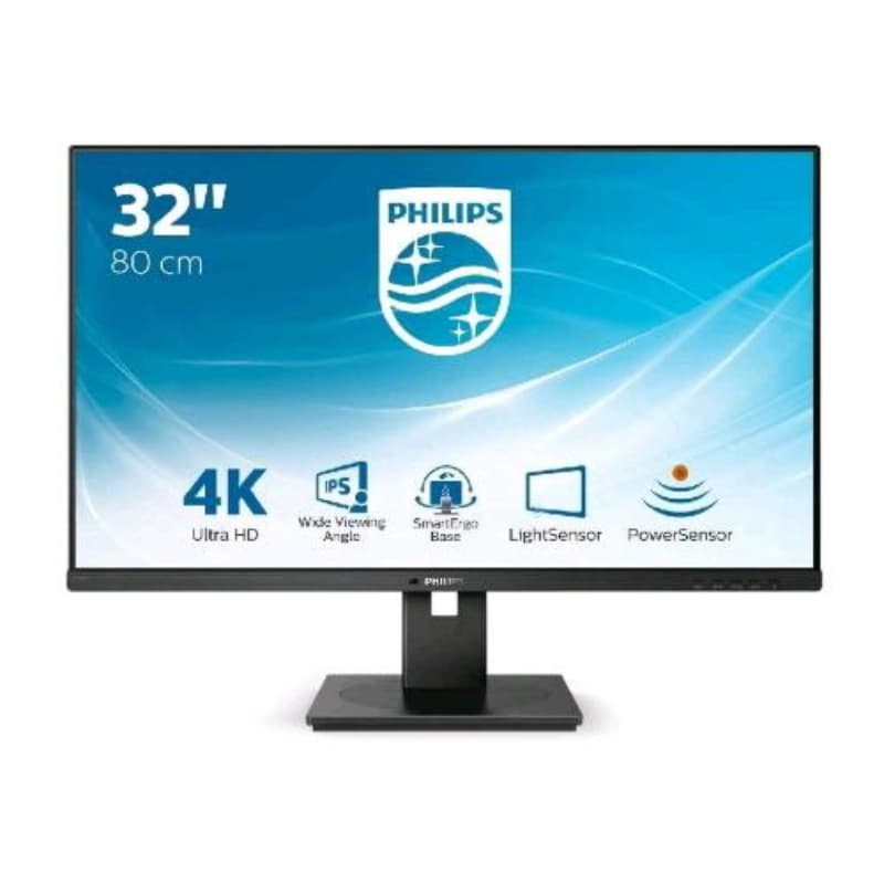 Philips b line 328b1/00 31.5 led va 4k ultra hd 16:9 60hz 4ms contrasto 3.000:1 hub usb hdmi displayport altoparlanti incorporati nero