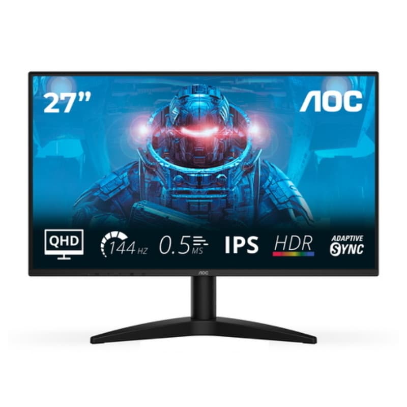 Aoc monitor gaming 27 led ips qhd 16:9 0,5ms 144hz 300 cdm, dp/hdmi