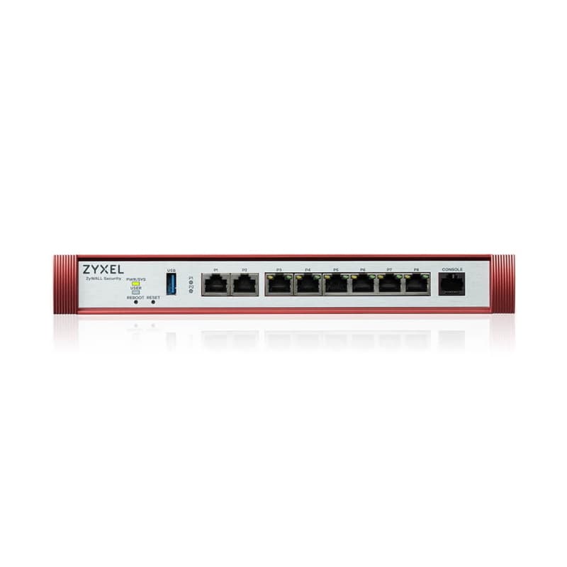 Zyxel firewall cons. 50 utenti, banda fino a 5gb, 1p2,5gbpoe+1p2,5gb+6pgb lan/wan, desktop/rack