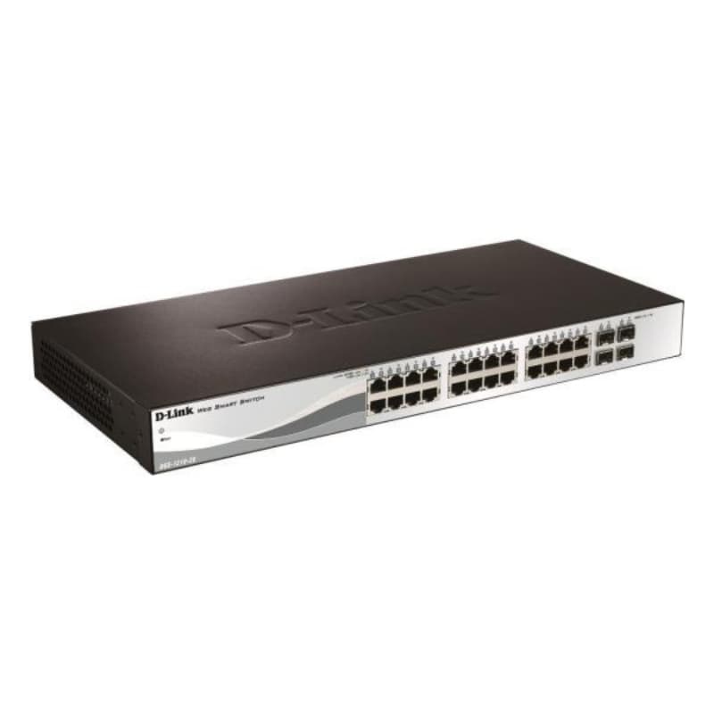 D-link switch 24 porte gigabit poe + 4 porte sfp smart+