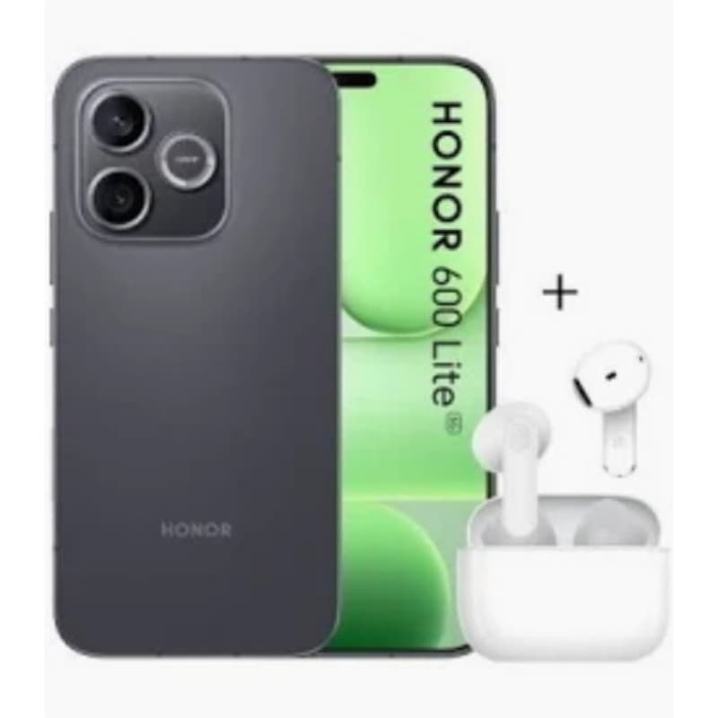 Honor 600 lite 5g dual sim 6.6 octa core 256gb ram 8gb 5g tim velvet black + honor choice earbuds x7e active auricolari wireless bianco
