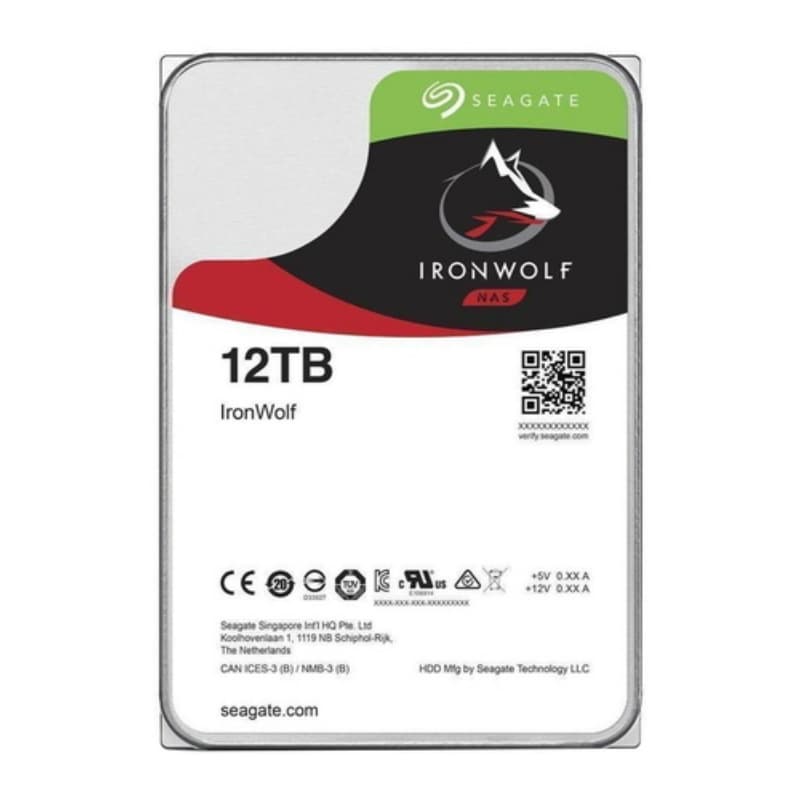 Seagate hdd ironwolf 12tb 3,5 7200rpm sata 6gb/s buffer 256mb