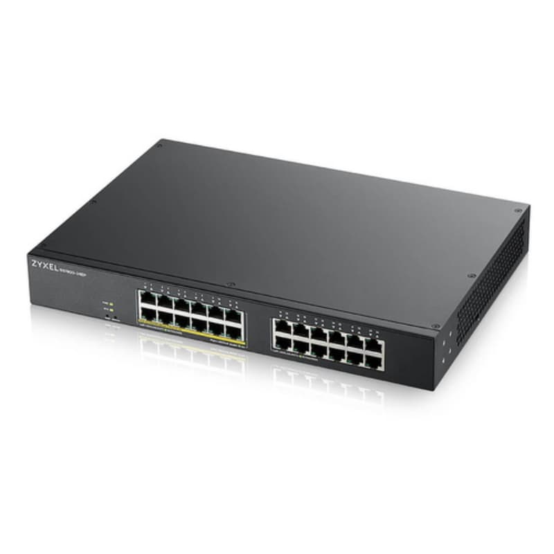 Zyxel switch managed 24 porte gigabit di cui 12 poe, supporto ipv6, vlan, rack