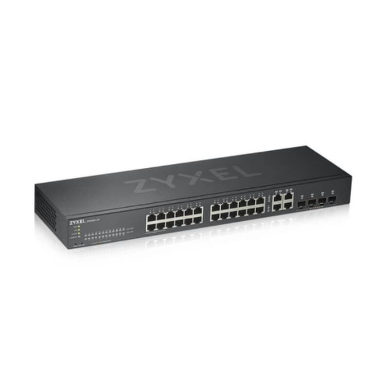 Zyxel switch managed nebulaflex 24 porte gigabit + 4 porte dual gigabit, ipv6, vlan, qos, igmp, desi