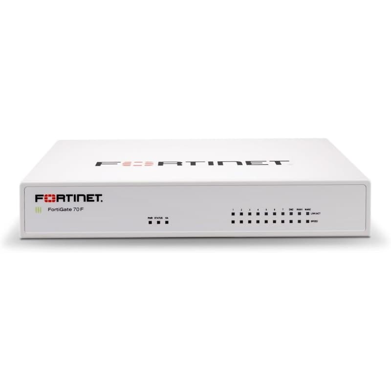Fortigate-70f 10 porte ge rj45 (incluso 7 p. interne, 2 p. wan, 1 p. dmz)