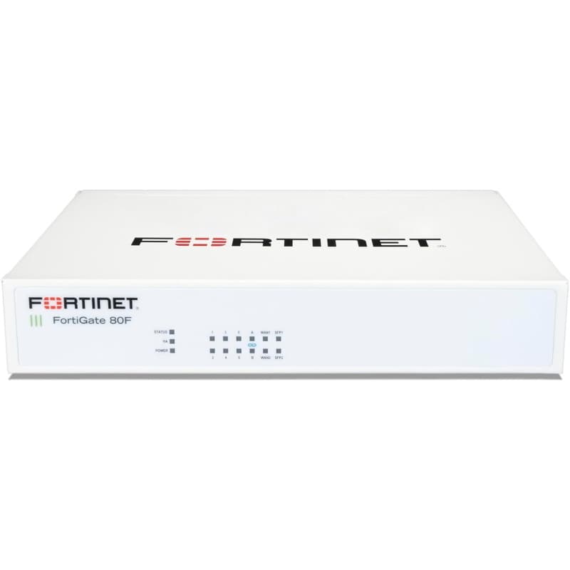 Fortigate-80f 8 porte ge rj45, 2 p. condivise rj45/sfp media wan.