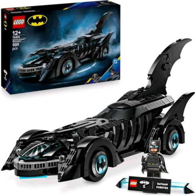 Lego dc batmobile batman forever auto con abitacolo apribile e minifigura