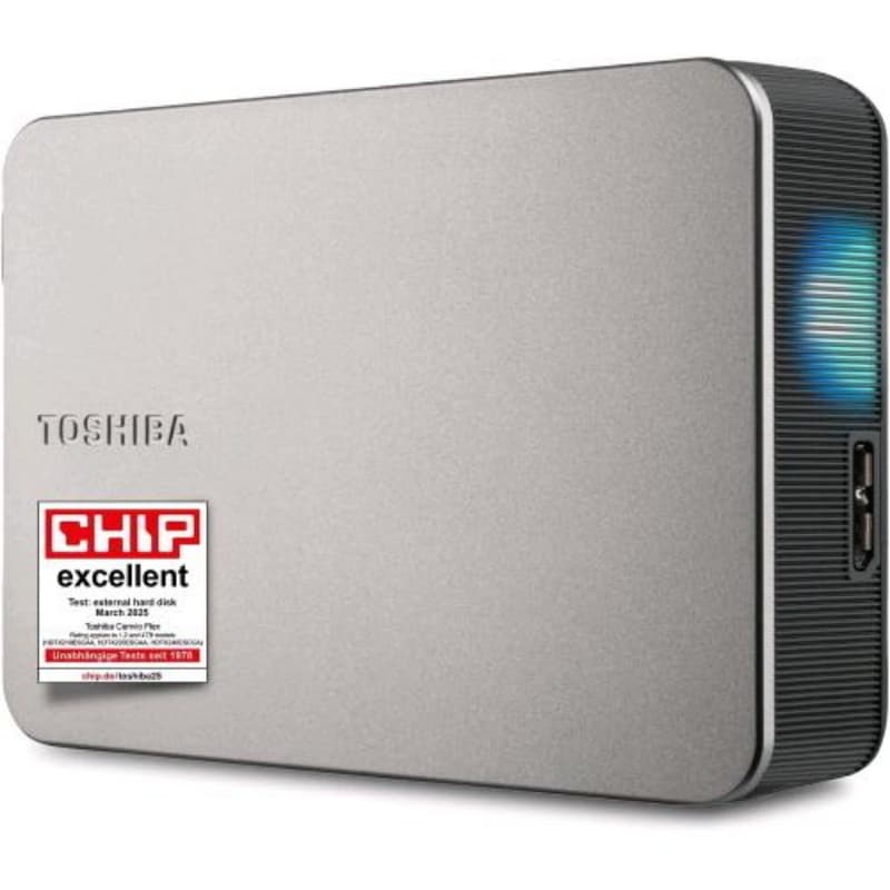 Toshiba canvio flex hdd esterno 4tb usb tipo a 3.2 gen 1 (3.1 gen 1) argento