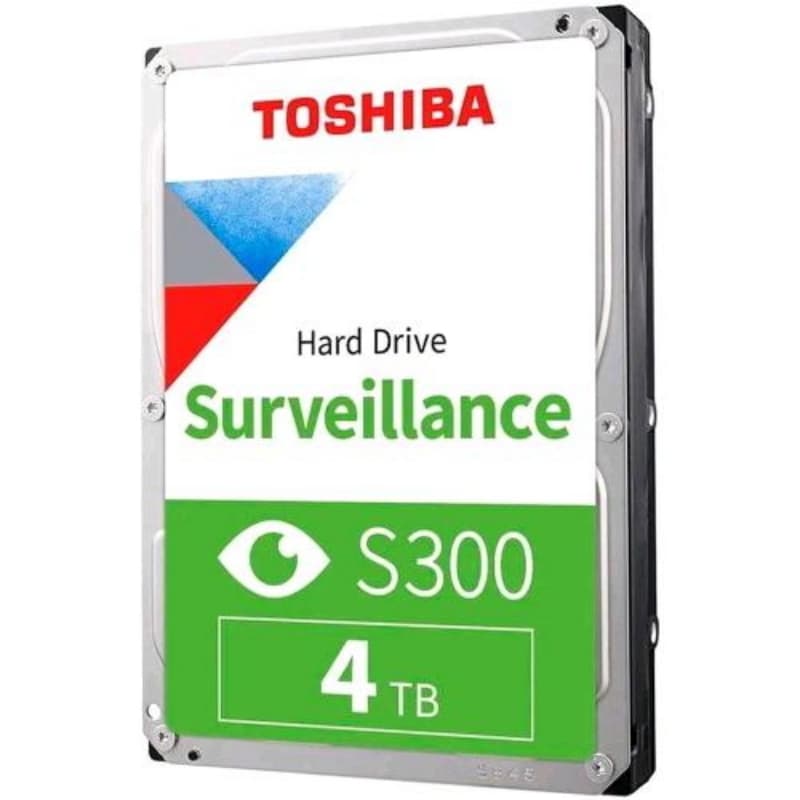 Toshiba s300 surveillance hdd interno 4.000gb 3.5 sata 6gb/s 5.400 rpm buffer 128 mb