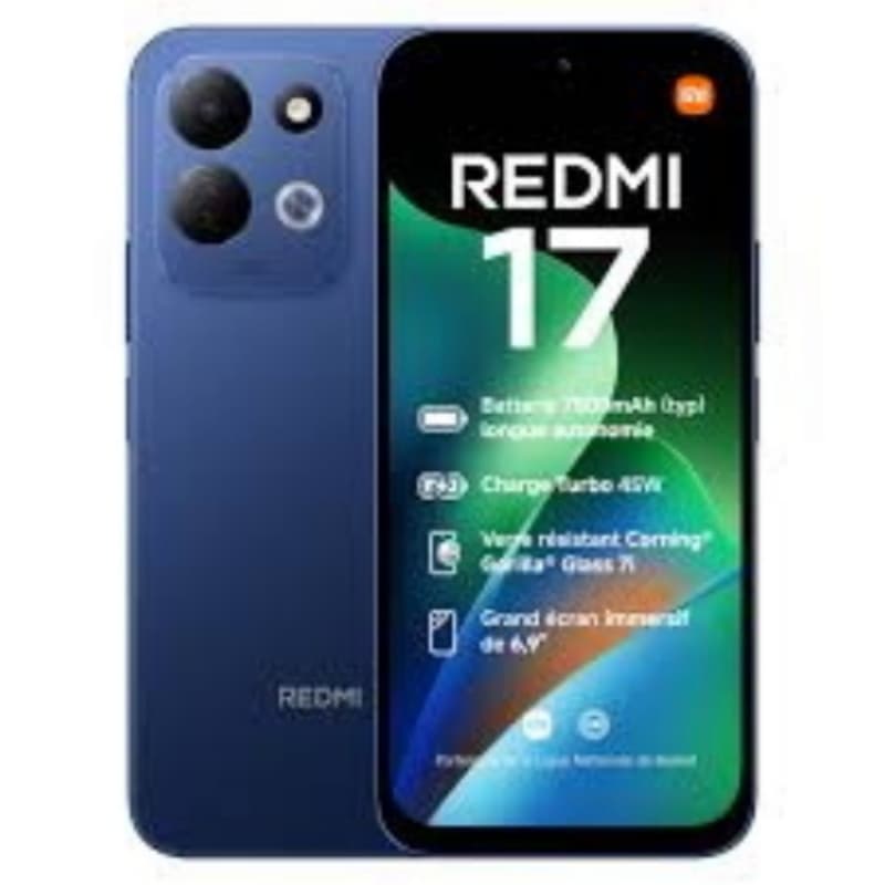 Xiaomi redmi 17 dual sim 6.99 octa core 128gb ram 4gb 4g lte italia deep blue