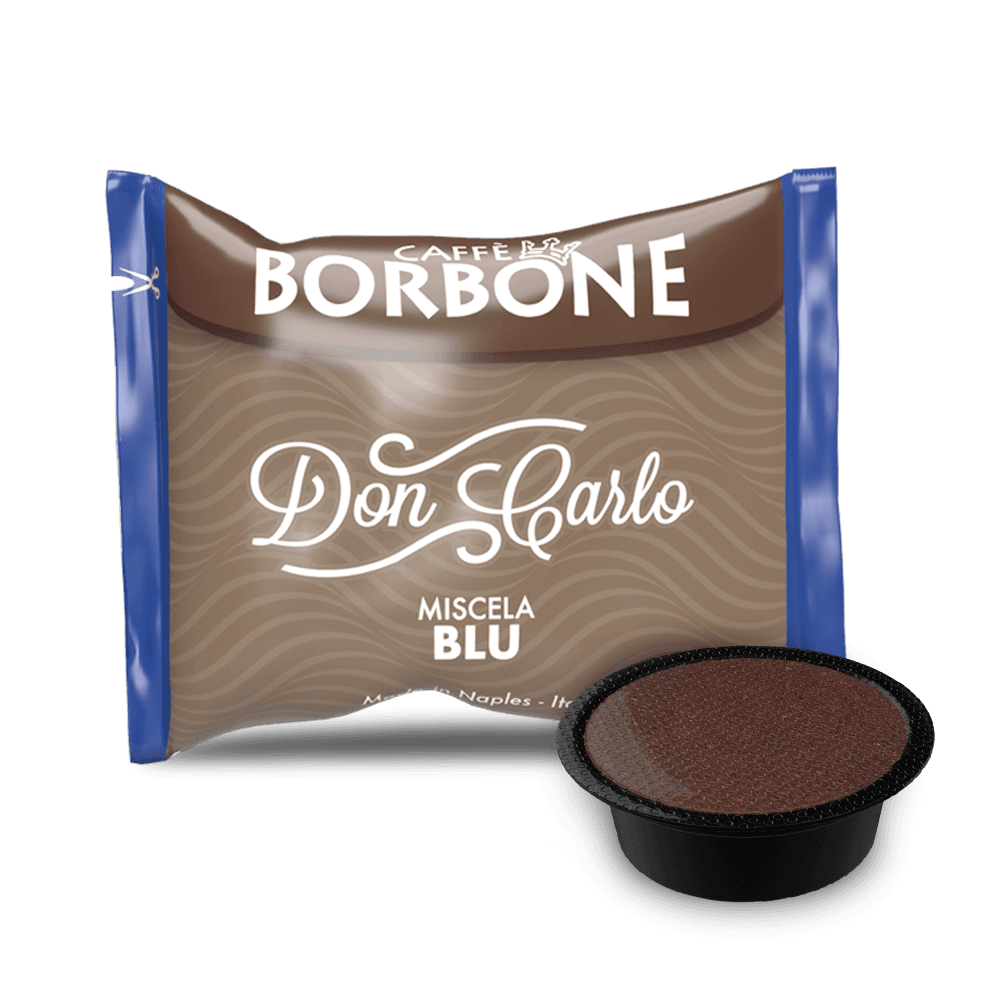 CAFFÈ BORBONE DON CARLO - MISCELA BLU - Box 100 CAPSULE COMPATIBILI A MODO MIO da 7.2g