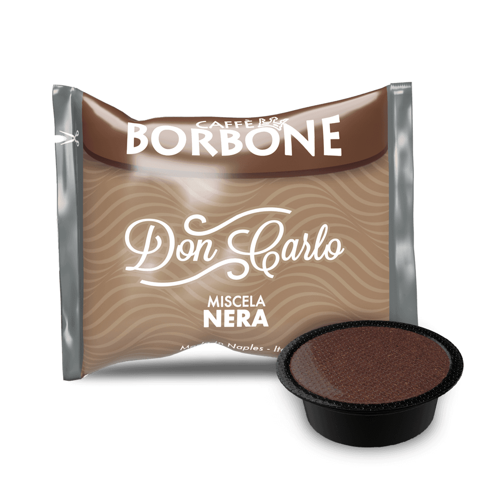 CAFFÈ BORBONE DON CARLO - MISCELA NERA - Box 100 CAPSULE COMPATIBILI A MODO MIO da 7.2g