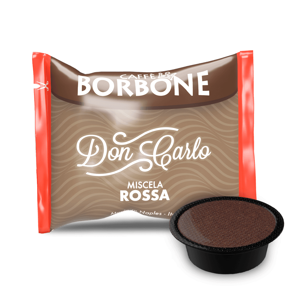 CAFFÈ BORBONE DON CARLO - MISCELA ROSSA - Box 100 CAPSULE COMPATIBILI A MODO MIO da 7.2g