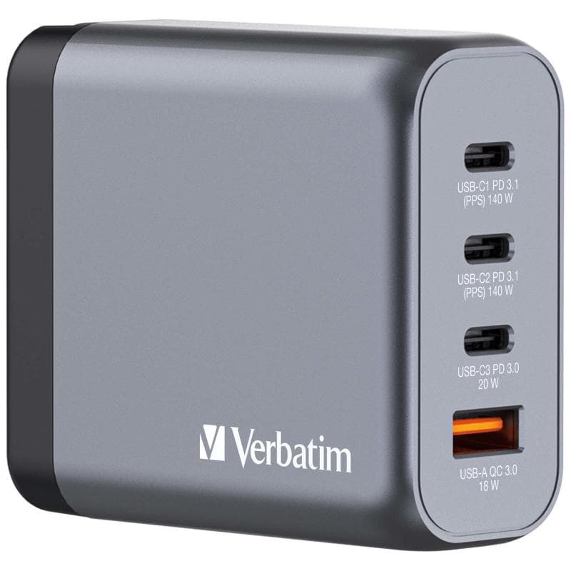 GNC-140 GaN Charger 4 Port 140W USB A/C (EU/UK/US)